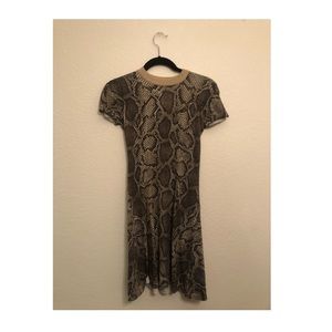 Snake Print Sparkle Soft Dress